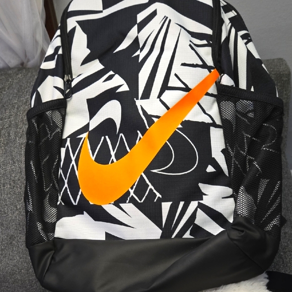 Nike Black and Orange Men's Backpack - Picture 1 of 2